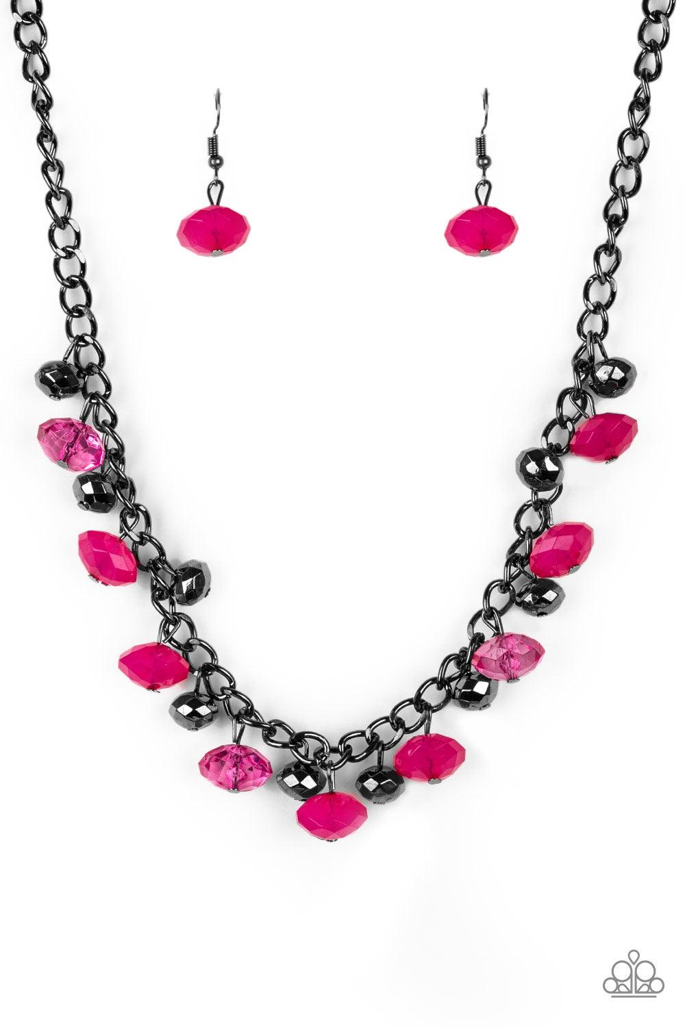 Runway Rebel Pink Necklace - Jewelry By Bretta