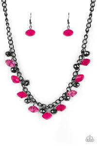 Runway Rebel Pink Necklace - Jewelry By Bretta