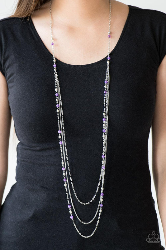 Colorful Cadence  Purple Necklace- Jewelry by Bretta