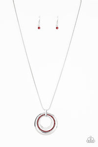 Paparazzi Accessories-Gather Around Gorgeous - Red Necklace