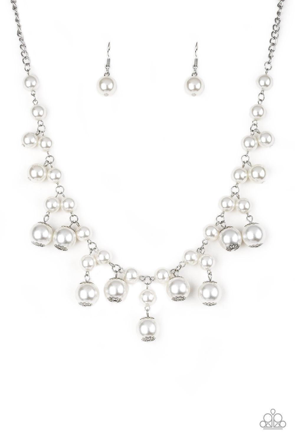 Paparazzi Accessories-Soon To Be Mrs. - White Necklace