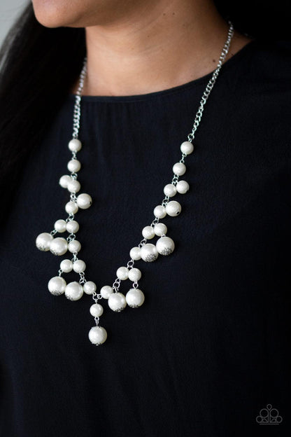 Paparazzi Accessories-Soon To Be Mrs. - White Necklace