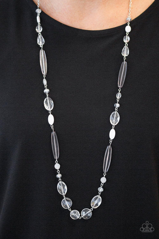 Paparazzi Accessories-Quite Quintessence - White Necklace - jewelrybybretta