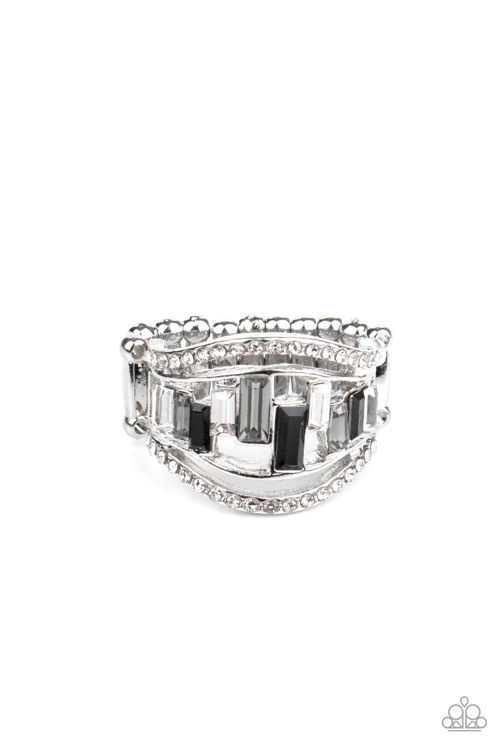 Paparazzi Accessories-Treasure Chest Charm - Black Ring