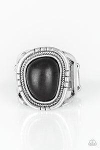 Out On The Range Black Ring -b Jewelry by Bretta