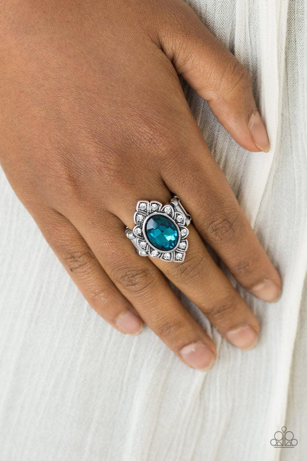 Power Behind The Throne Blue Ring - Jewelry by Bretta