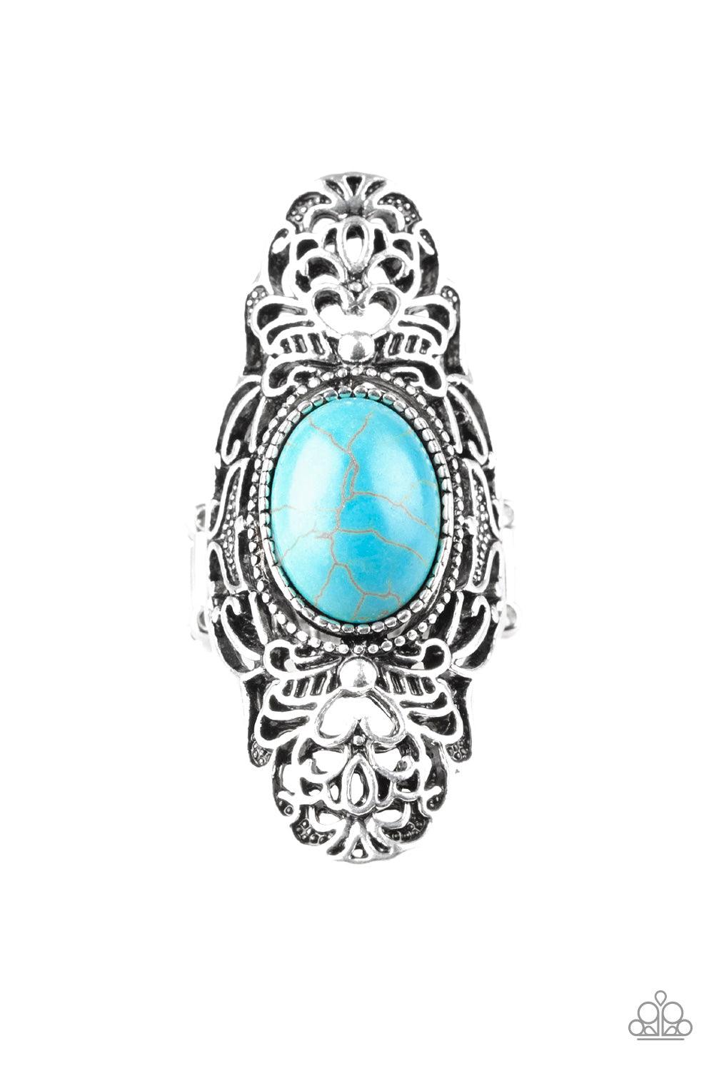 Paparazzi Accessories-Ego Trippin - Blue Ring