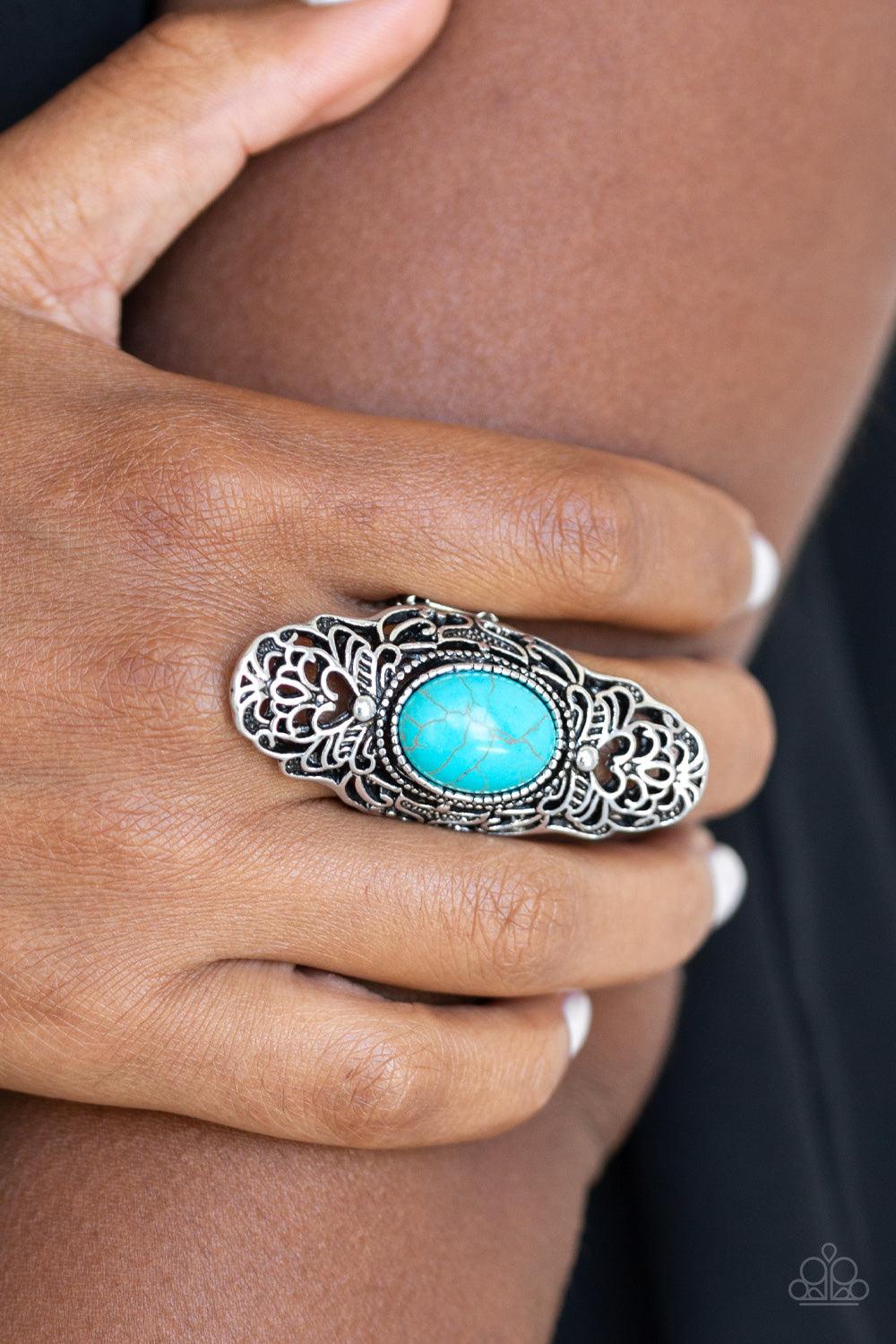 Paparazzi Accessories-Ego Trippin - Blue Ring