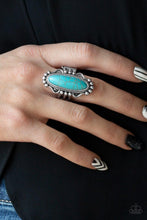 Paparazzi Accessories-Leave No Trace - Blue Ring