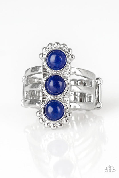 Paparazzi Accessories-Rio Trio - Blue Ring