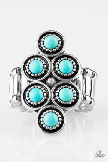 Paparazzi Accessories-River Rock Rhythm - Blue Ring