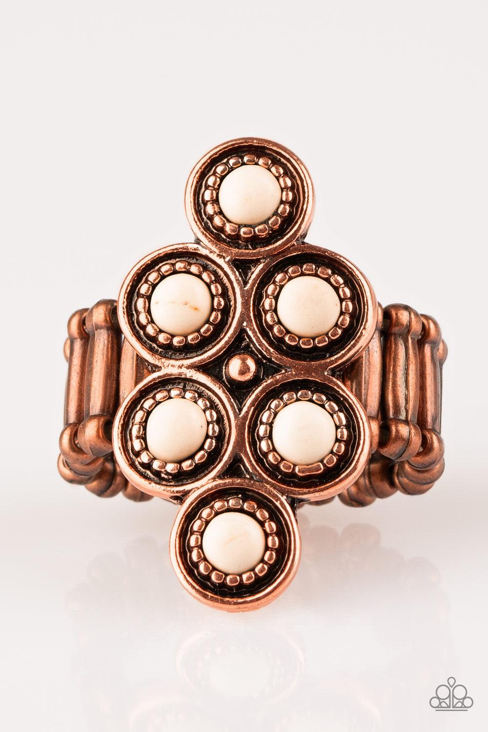 Paparazzi Accessories-River Rock Rhythm - Copper Ring