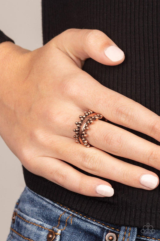 Heavy Metal Muse Copper Ring - Jewelry by Bretta