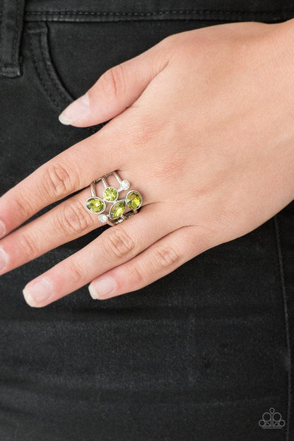 Paparazzi Accessories-Metro Mingle - Green Ring