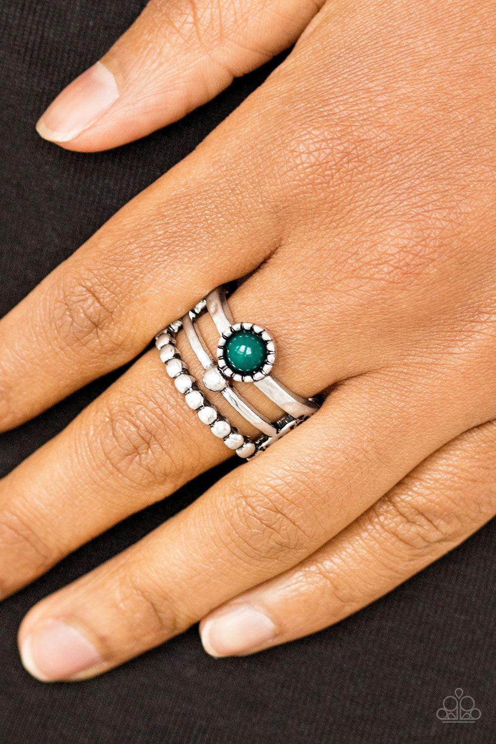 Paparazzi Accessories-Summer Retreat - Green Ring