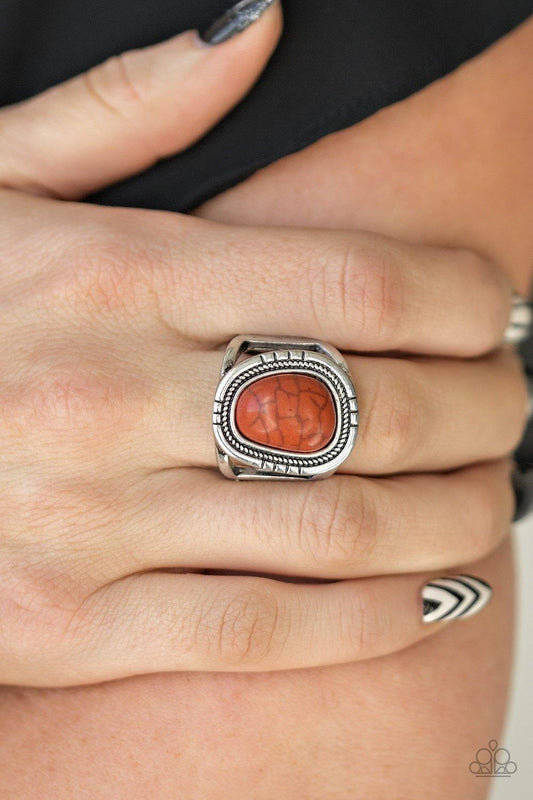 Paparazzi Accessories-Out On The Range - Orange Ring