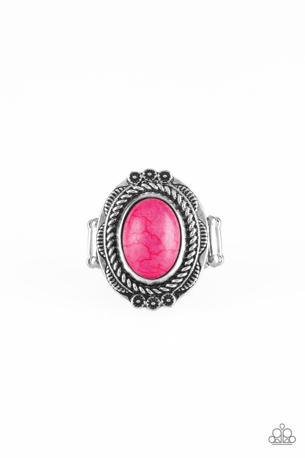 Tumblin Tumbleweeds Pink Ring -  Jewelry by Bretta