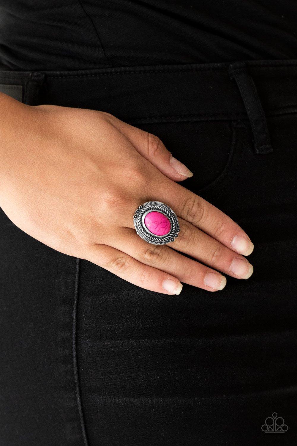 Tumblin Tumbleweeds Pink Ring -  Jewelry by Bretta