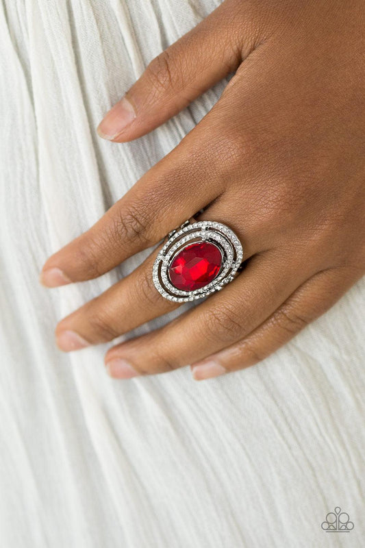 Paparazzi Accessories-Making History - Red Ring