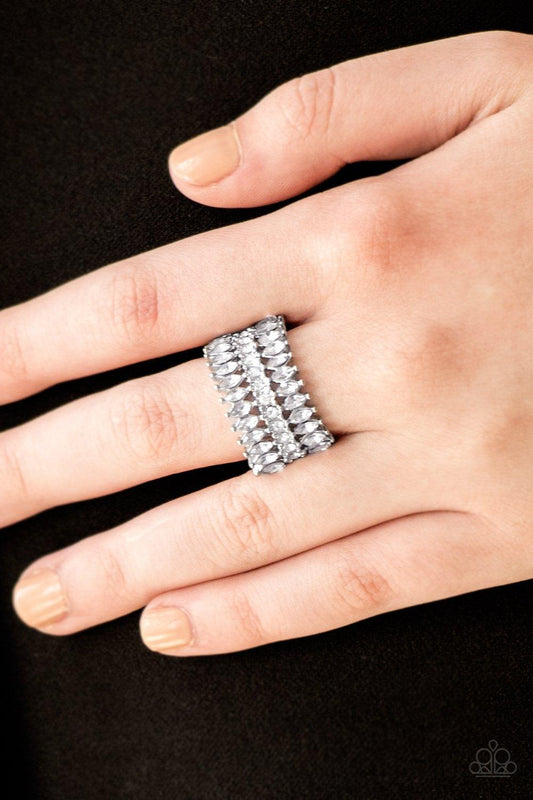 Treasury Fund  White Ring  - Jewelry By Bretta