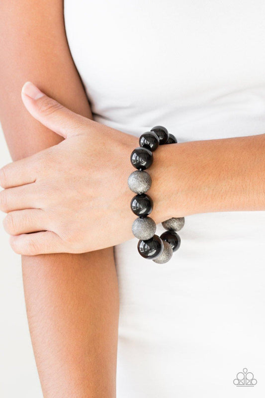 Paparazzi Accessories-Humble Hustle - Black Bracelet