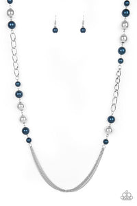 Uptown Talker Blue Necklace - Jewelry By Bretta