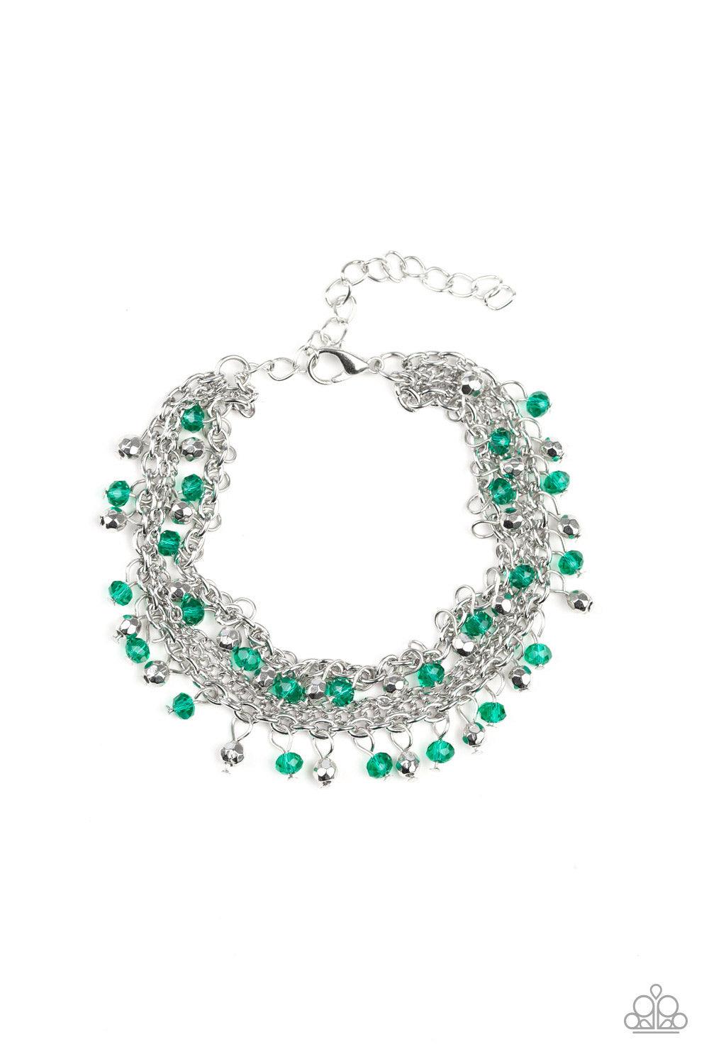 Paparazzi Accessories-Cash Confidence - Green Bracelet