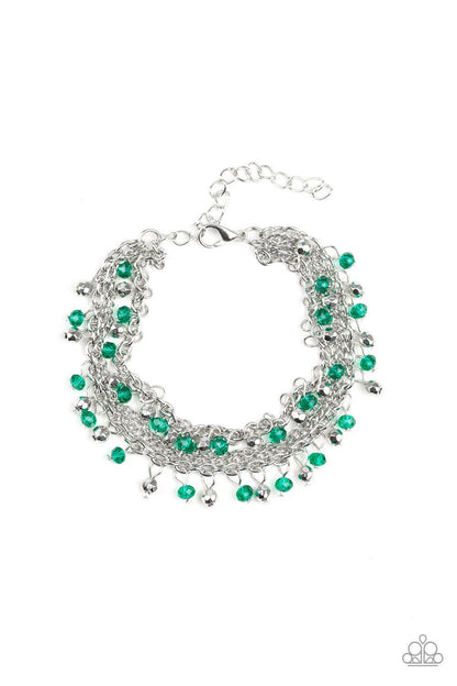 Paparazzi Accessories-Cash Confidence - Green Bracelet
