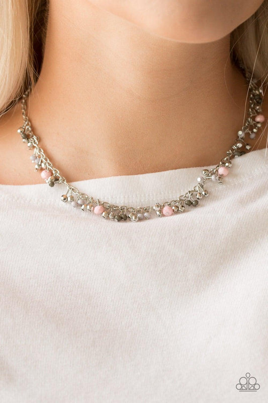 Paparazzi Accessories-Sailing The Seven Seas - Pink Necklace