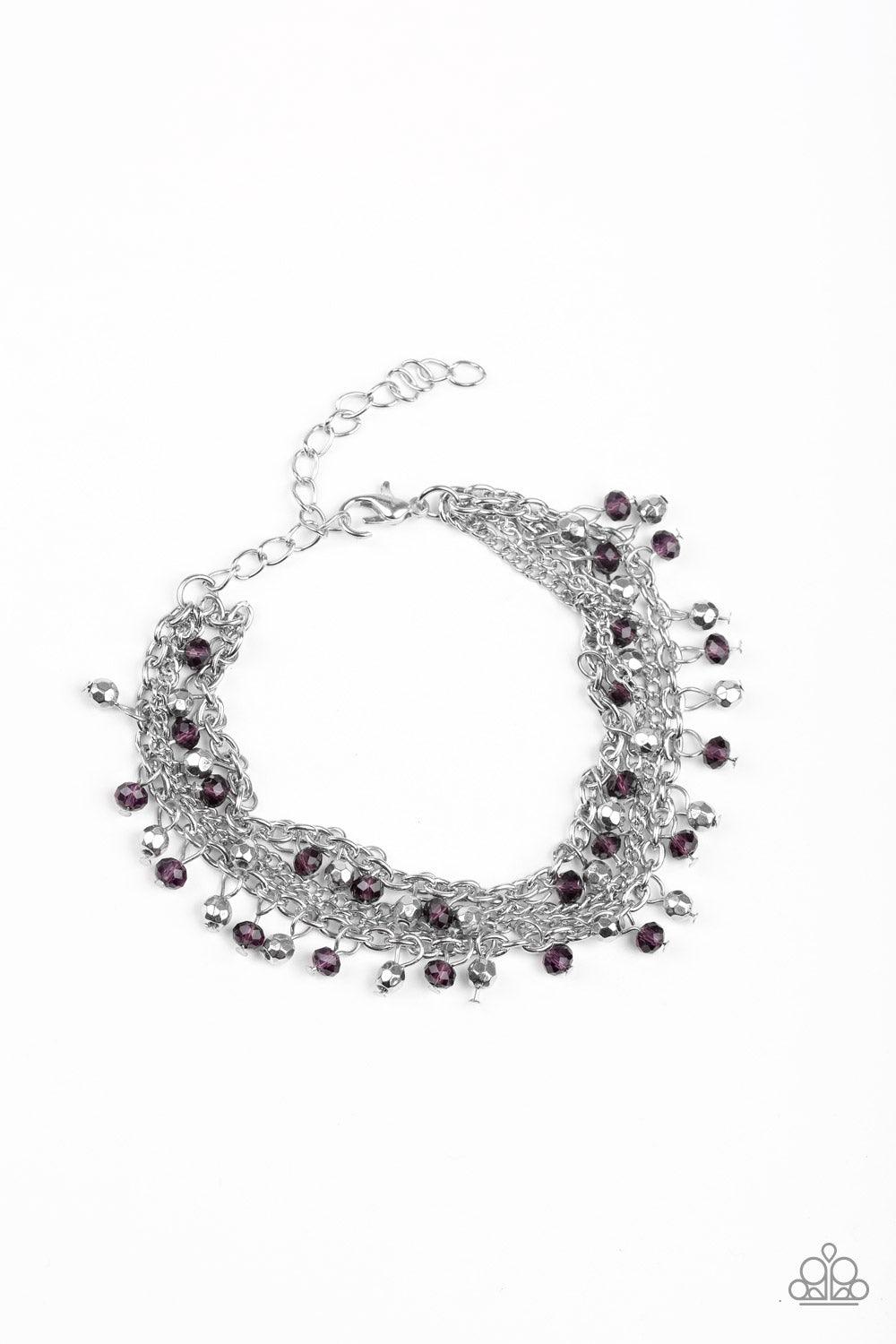 Paparazzi Accessories-Cash Confidence - Purple Bracelet