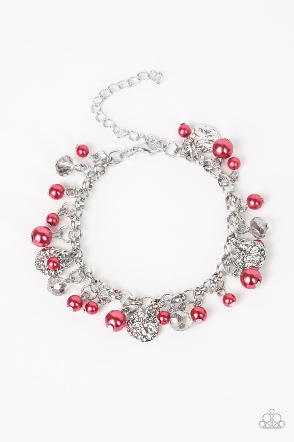 Paparazzi Accessories-Coastal Cache - Red Necklace