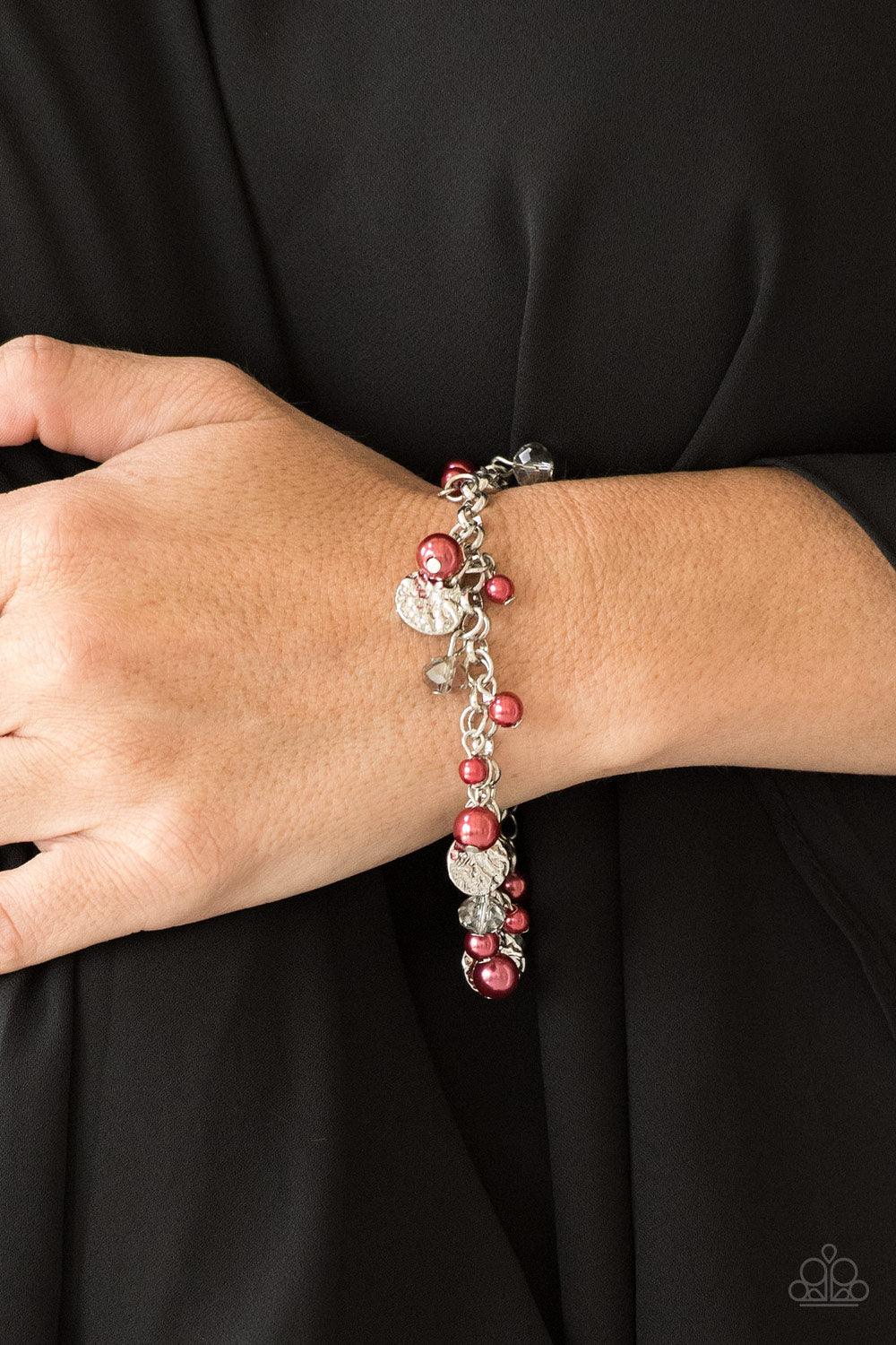 Paparazzi Accessories-Coastal Cache - Red Necklace