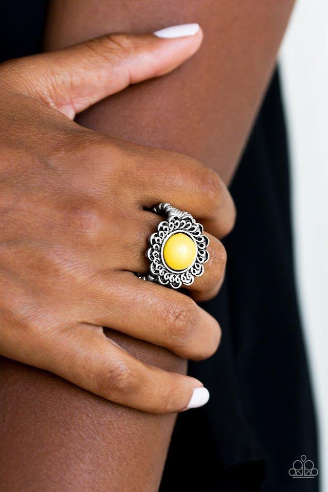 Garden Stroll Yellow Ring - Jewelry by Bretta