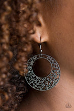 Paparazzi Accessories-Wistfully Winchester - Black Earrings