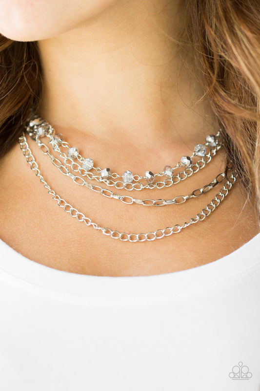 Extravagant Elegance Silver Necklace - Jewelry by Bretta