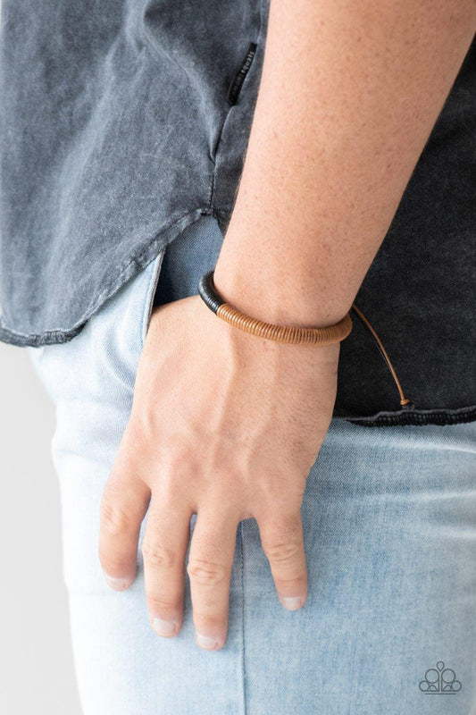 Paparazzi Accessories-TRACKER and Field - Black Urban Bracelet