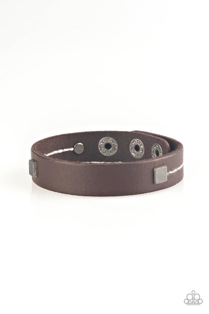 Paparazzi Accessories-Totally Trailblazing - Brown Urban Bracelet