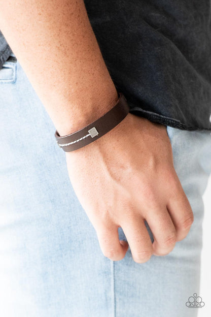 Paparazzi Accessories-Totally Trailblazing - Brown Urban Bracelet
