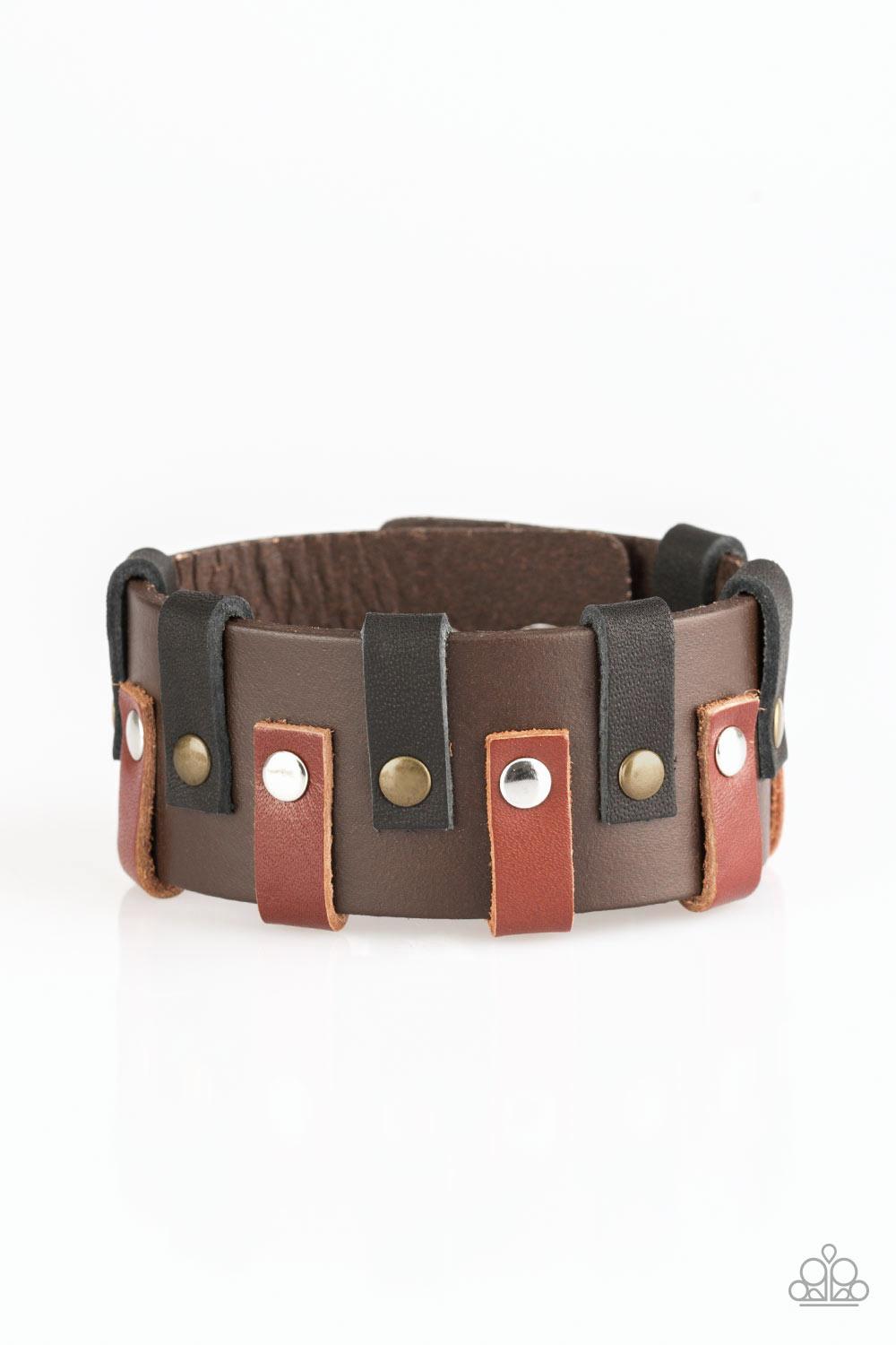 Modern Musketeer Brown Bracelet - Jewelry by Bretta