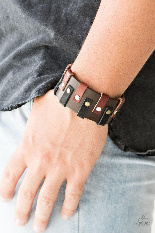 Modern Musketeer Brown Bracelet - Jewelry by Bretta