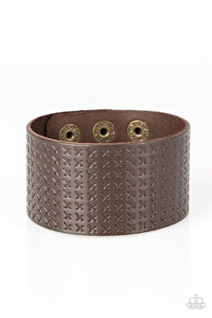 Paparazzi Accessories-Wild Wrangler - Brown Urban Bracelet