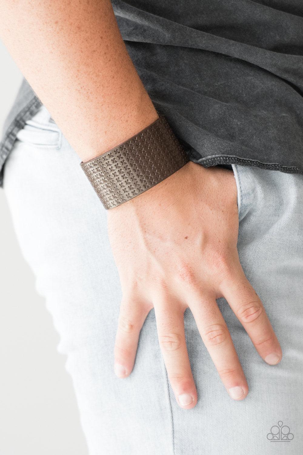 Paparazzi Accessories-Wild Wrangler - Brown Urban Bracelet