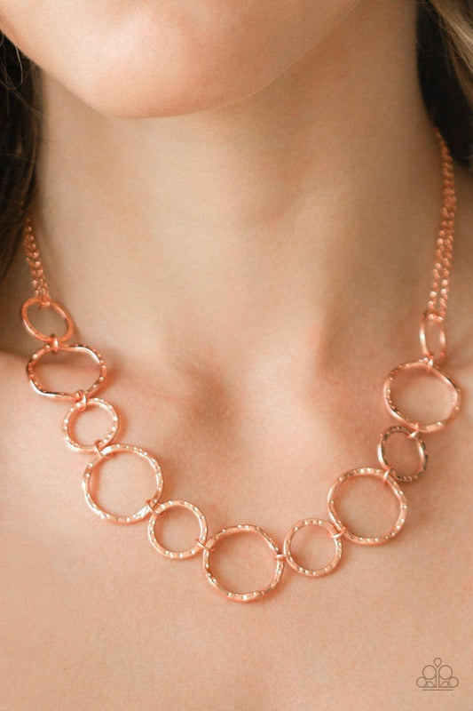 Paparazzi Accessories-Circus Show - Copper Necklace