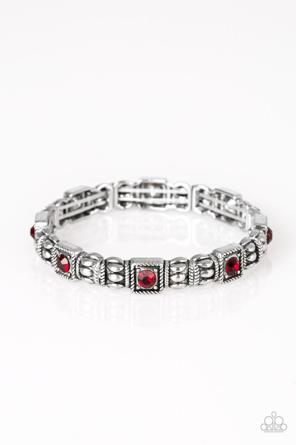 Paparazzi Accessories-Metro Marvelous - Red Bracelet
