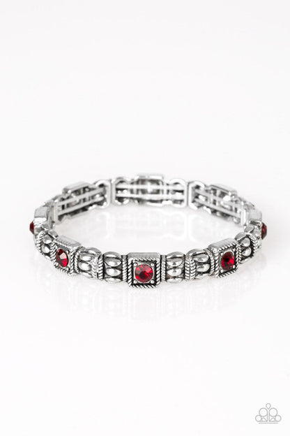 Paparazzi Accessories-Metro Marvelous - Red Bracelet