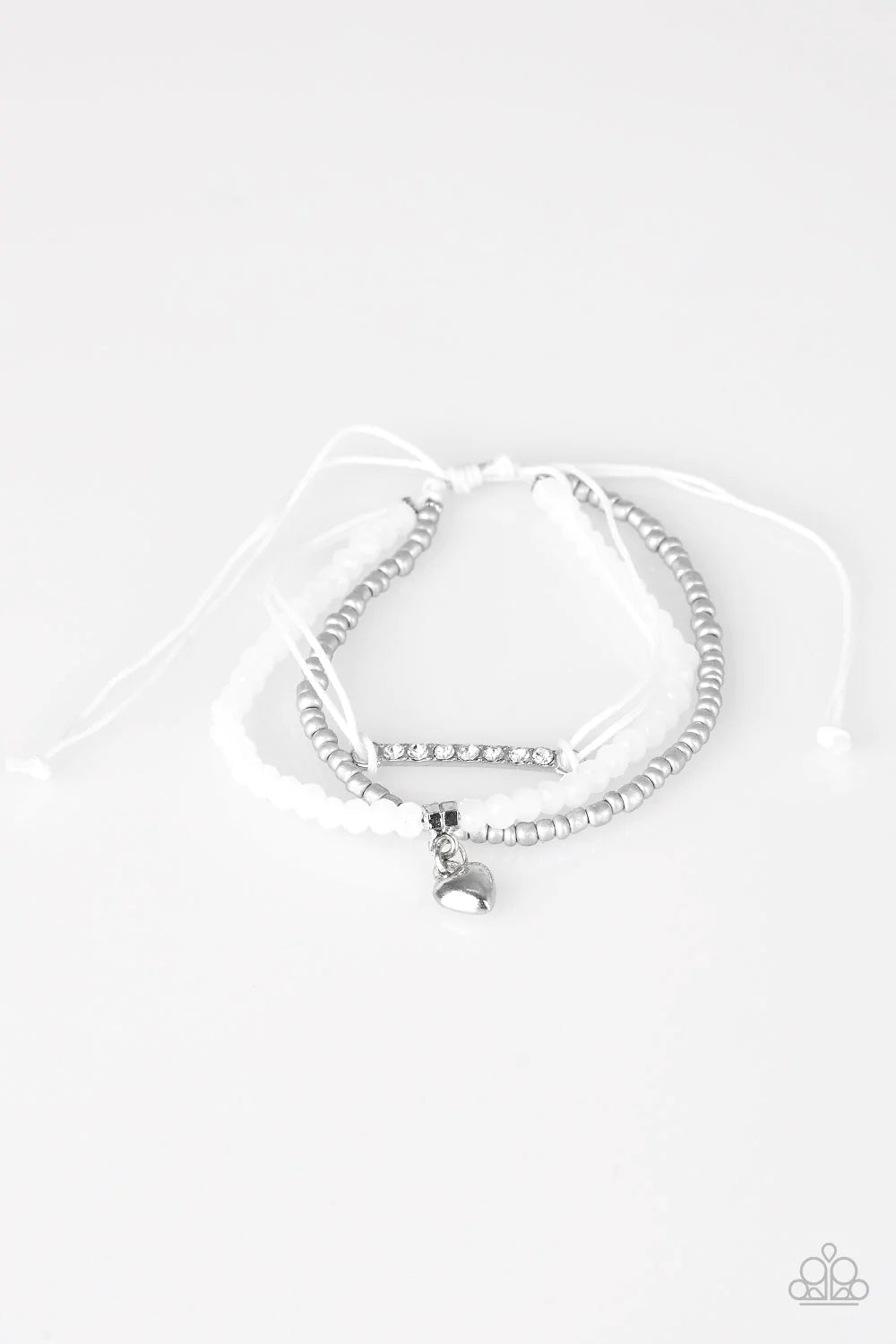 Reckless Romance White Urban Bracelet - Jewelry By Bretta - Jewelry by Bretta