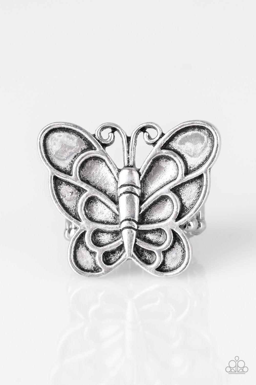 Sky High Butterfly - Silver Ring - Jewelry By Bretta