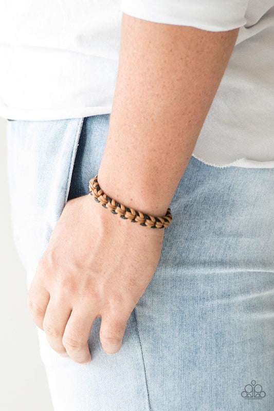 Paparazzi Accessories-KNOT Another Word! - Brown Bracelet