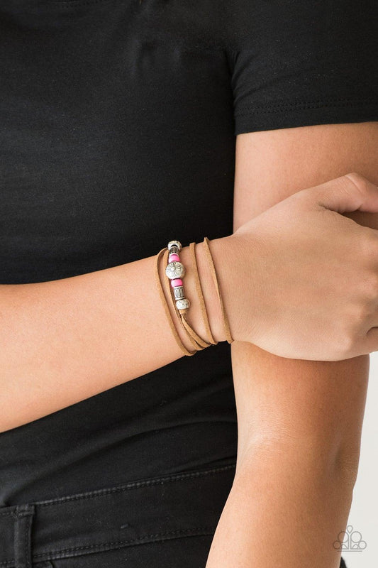Paparazzi Accessories-Find Your Way - Pink Bracelet