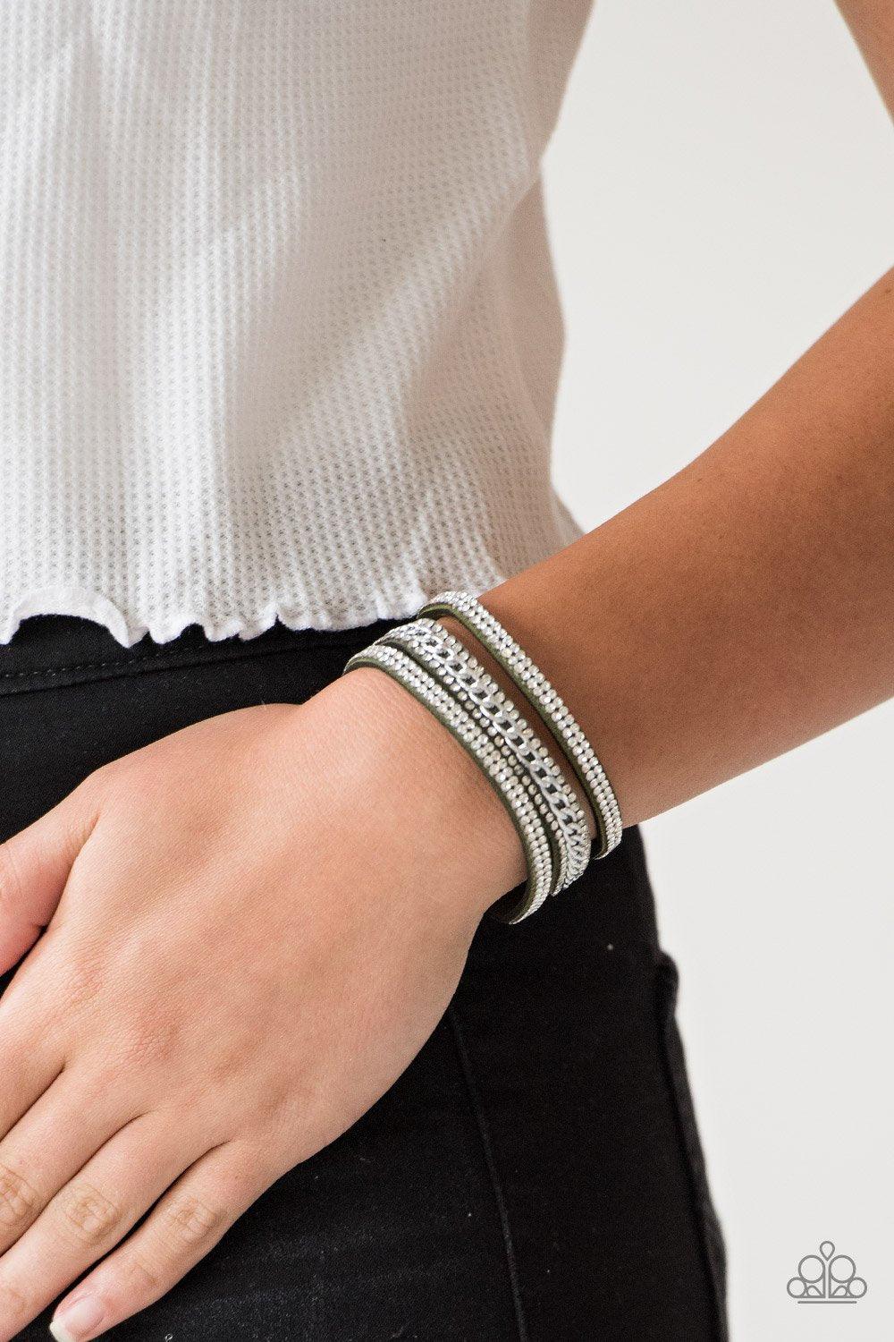 Molten Mogul Green Bracelet - Jewelry by Bretta